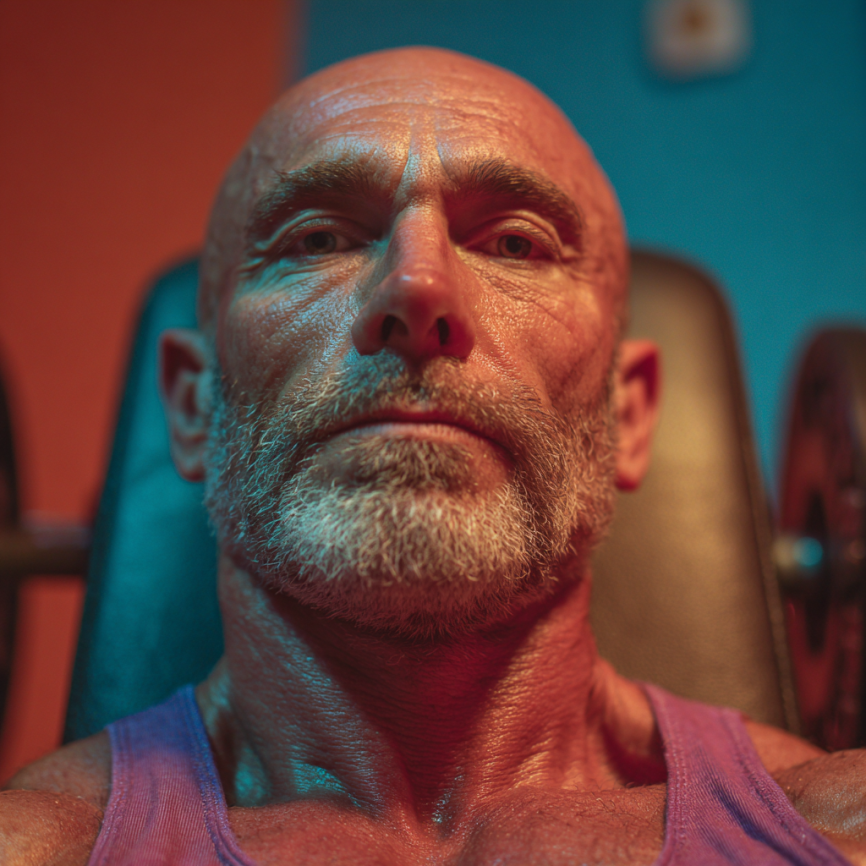 Група людей зрілого віку на заняттях йогою